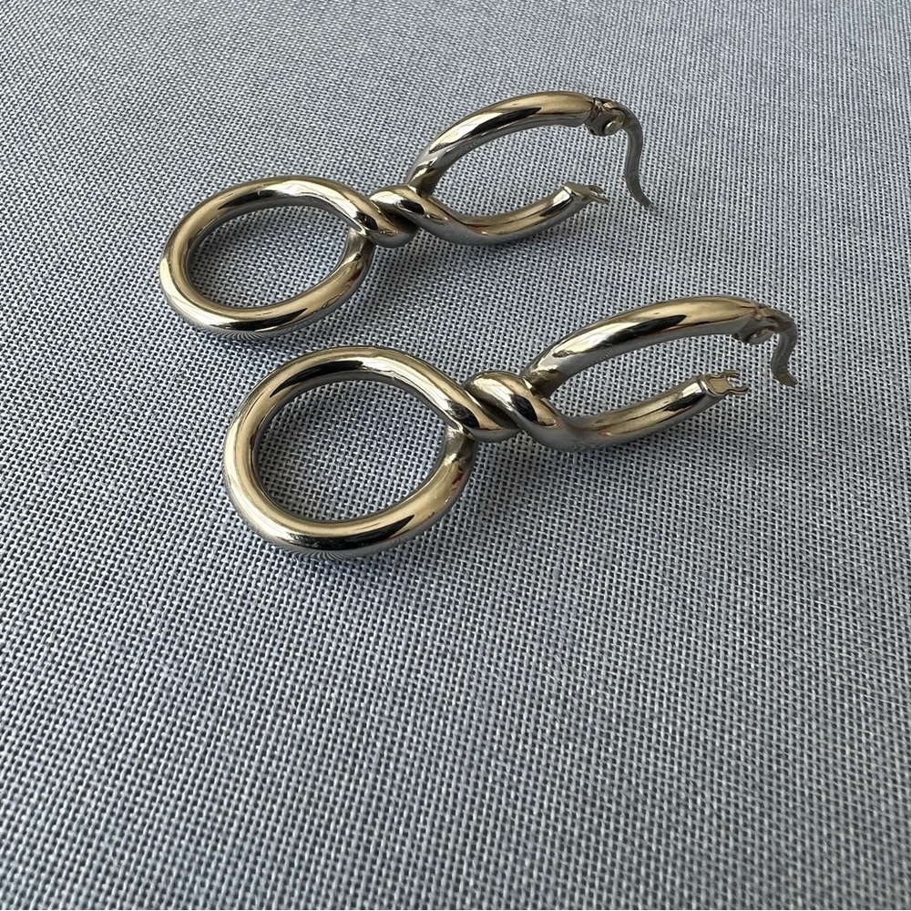 Steel by design twisted dangle earrings - Picture 4 of 6